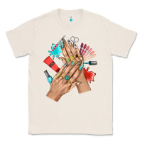 Natural Western Nail Art With Nail Material Bbs Classic Tee - BundleAndBundleShop