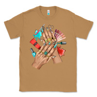 Toasted Coconut Western Nail Art With Nail Material Bbs Classic Tee - BundleAndBundleShop