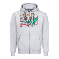 Heather Grey coffee scrubs and rubber gloves Zipper Hoodie - CowGirlArtShop