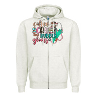 Oatmeal Heather coffee scrubs and rubber gloves Zipper Hoodie - CowGirlArtShop