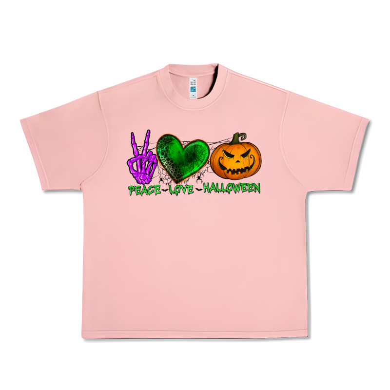 Peace Love Halloween Urban Heavy Tee by BundleAndBundleShop | Teevron