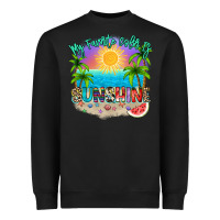 Black My favorite color is sunshine Heavyweight Sweatshirt - NancyCooperArtShop