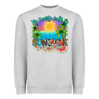 Heather Grey My favorite color is sunshine Heavyweight Sweatshirt - NancyCooperArtShop
