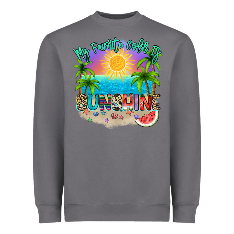 My Favorite Color Is Sunshine Heavyweight Sweatshirt by NancyCooperArtShop | Teevron