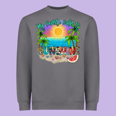 My Favorite Color Is Sunshine Heavyweight Sweatshirt Designed By Nancycooperartshop