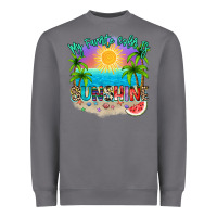 Storm My favorite color is sunshine Heavyweight Sweatshirt - NancyCooperArtShop