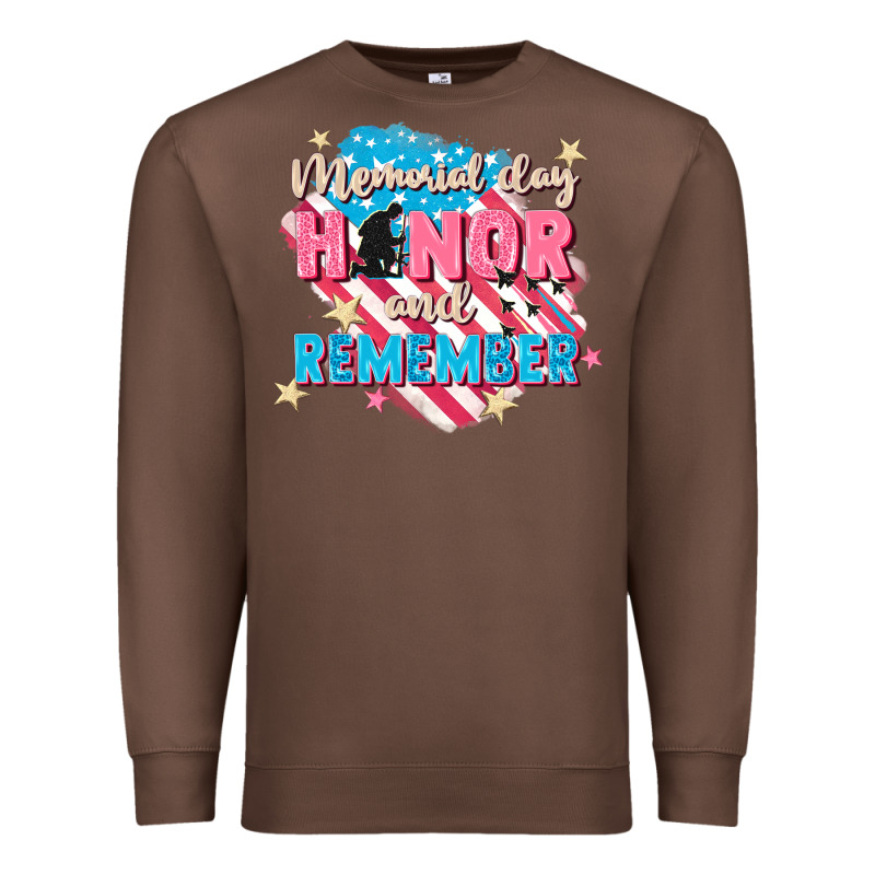 Memorial Day Honor And Remember Premium Sweatshirt by FaDigitalArtStudio | Teevron
