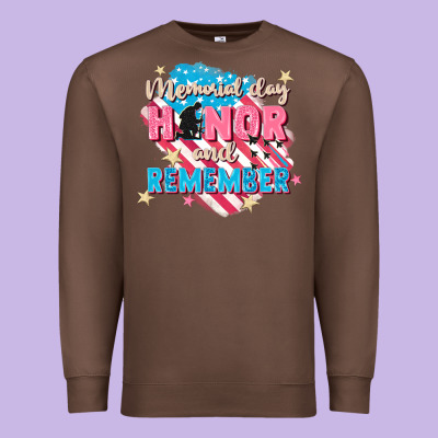 Memorial Day Honor And Remember Premium Sweatshirt Designed By Fadigitalartstudio