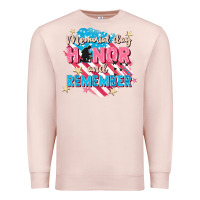 Pale Pink Memorial Day honor and remember Premium Sweatshirt - FaDigitalArtStudio