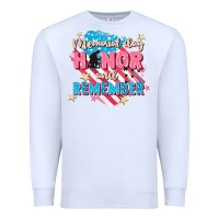 White Memorial Day honor and remember Premium Sweatshirt - FaDigitalArtStudio