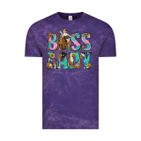 Cloud Purple Boss Lady Vintage Tee - BundleAndBundleShop