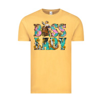Vintage Mustard Boss Lady Vintage Tee - BundleAndBundleShop