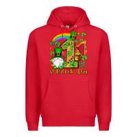 Red St. Patrick's My 1st St. Patrick's Day Premium Hoodie - OliviaCreatesArt