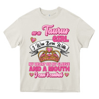 Cream as a taurus girl zodiac girls Heavy Core Tee - Jasminsmagicworld