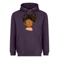 Plum black girl Heavyweight Hoodie - FaDigitalArtStudio