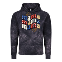 Cloud Black American Mama Vintage Hoodie - BundleAndBundleShop