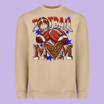 American Football Mom Heavyweight Sweatshirt Designed By Nancycooperartshop