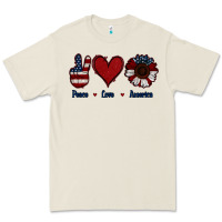 Bone Peace Love America Premium Tee - Jasminsmagicworld