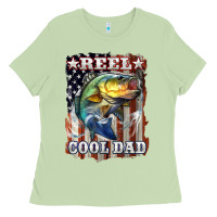 Matcha Reel Cool Dad Bass Ladies Tee - LillyAllenDesigns