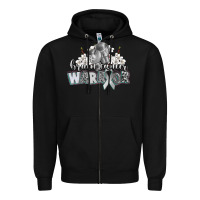 Black brain cancer warrior Zipper Hoodie - CowGirlArtShop