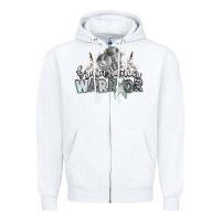 White brain cancer warrior Zipper Hoodie - CowGirlArtShop
