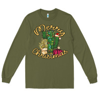 Army Green Cactus Christmas Long Sleeve Tee - Bettercallsaul