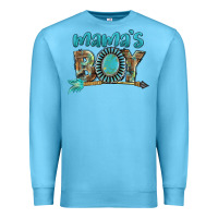 Ocean Blue Mama's boy Mother's Day Premium Sweatshirt - FaDigitalArtStudio