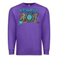 Purple Mama's boy Mother's Day Premium Sweatshirt - FaDigitalArtStudio
