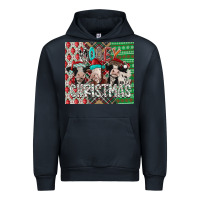 Navy mooey Christmas Urban Hoodie - CowhideDigitalArt