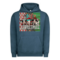 Pigment Midnight Navy mooey Christmas Urban Hoodie - CowhideDigitalArt