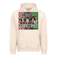 Sandshell mooey Christmas Urban Hoodie - CowhideDigitalArt