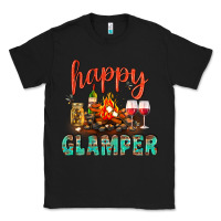 Black Happy Glamper Camp Classic Tee - BundleAndBundleShop