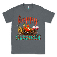 Charcoal Heather Happy Glamper Camp Classic Tee - BundleAndBundleShop