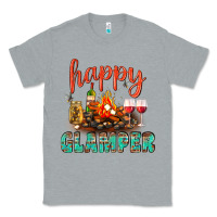 Heather Grey Happy Glamper Camp Classic Tee - BundleAndBundleShop