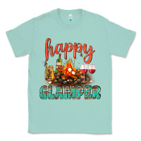 Seafoam Happy Glamper Camp Classic Tee - BundleAndBundleShop