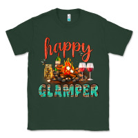 Sports Green Happy Glamper Camp Classic Tee - BundleAndBundleShop