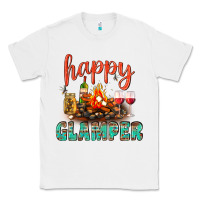 White Happy Glamper Camp Classic Tee - BundleAndBundleShop