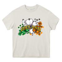 Cream ireland flag Heavy Core Tee - NancyCooperArtShop