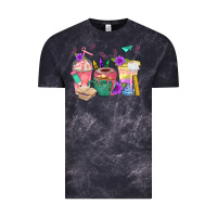 Cloud Black School Girl Coffee Cup Bbs Vintage Tee - BundleAndBundleShop