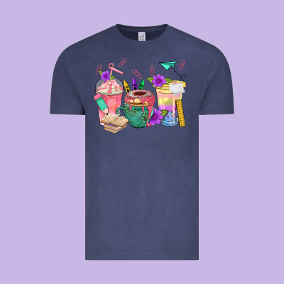 School Girl Coffee Cup Bbs Vintage Tee Designed By Bundleandbundleshop