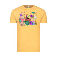 Vintage Mustard School Girl Coffee Cup Bbs Vintage Tee - BundleAndBundleShop