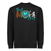 Black Best Mom Ever Heavyweight Sweatshirt - texasbilliewilder