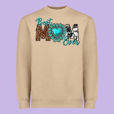 Best Mom Ever Heavyweight Sweatshirt Designed By Texasbilliewilder