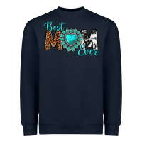 Navy Best Mom Ever Heavyweight Sweatshirt - texasbilliewilder