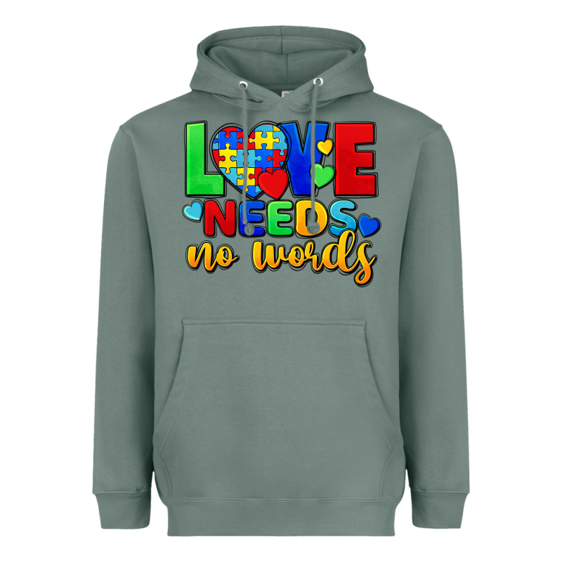 Love Needs No Words Heavyweight Hoodie by FaDigitalArtStudio | Teevron