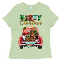 Matcha merry christmas truck Ladies Tee - BarkalooDesign
