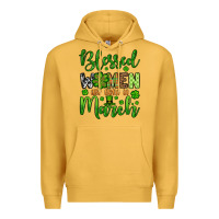 St. Patrick's Blessed Women Are Born In March Premium Hoodie | Teevron