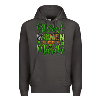Smoke St. Patrick's Blessed women are born in March Premium Hoodie - OliviaCreatesArt