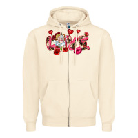 Sandshell Love Valentine's Day Zipper Hoodie - HowdyJamesFarm