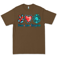 Cacao Peace Love Turquoise Premium Tee - Jasminsmagicworld